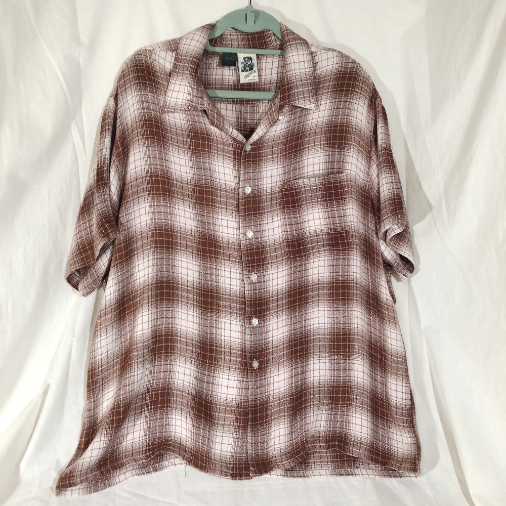 Kennington Ltd. Classics Brown Plaid Shirt XL